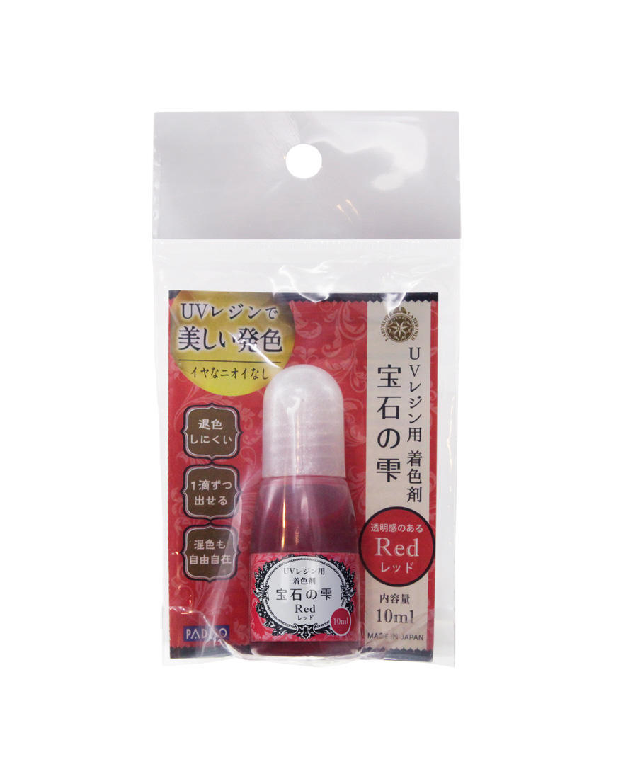 Jewel Color for UV & UV-LED Resin Red 10ml