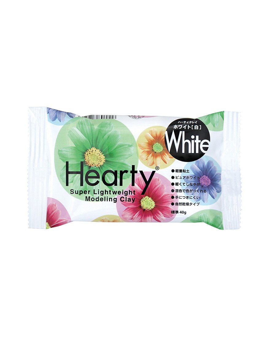 Air Dry Hearty Clay White 40g x 6 Single Packs, New
