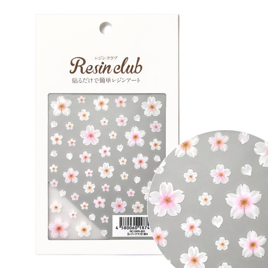 Resin Sticker [Sakura 4_Cherry Petals]