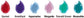 Jewel Color Birthstone Color Set［1-6］
